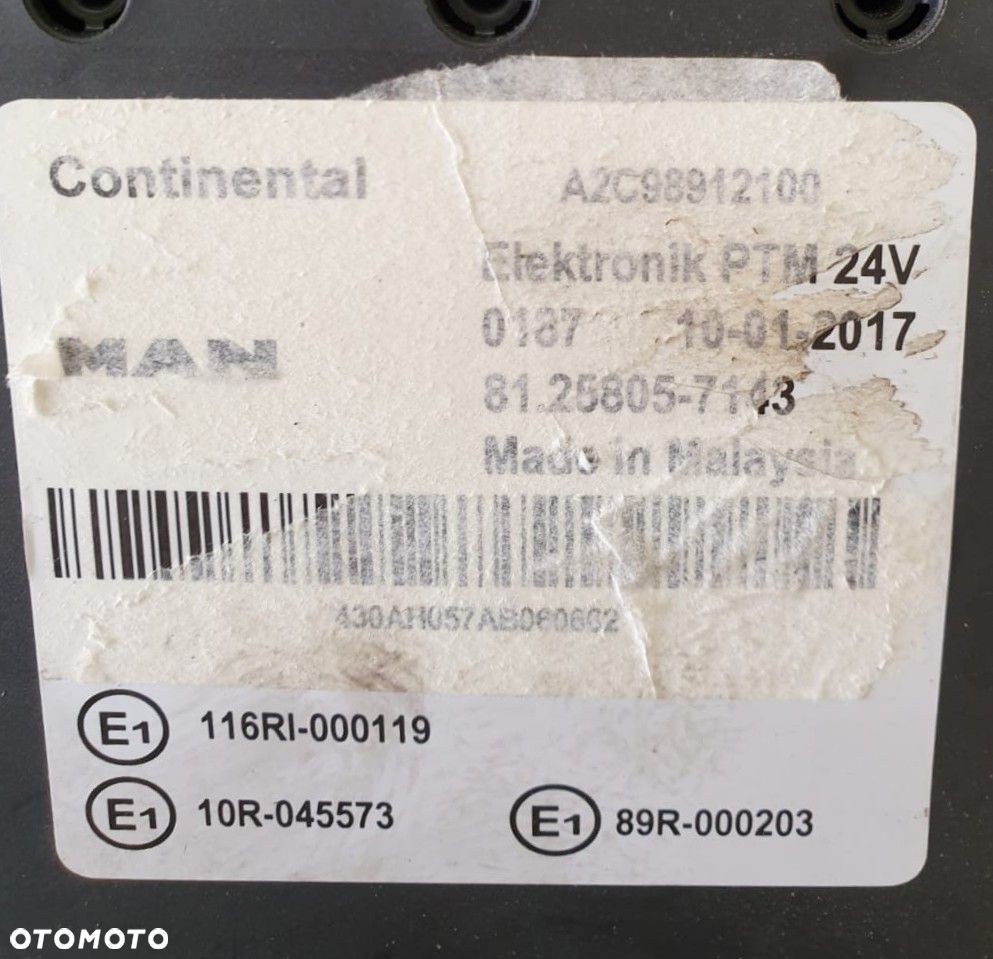 STEROWNIK KOMPUTER PTM MAN TGX 81258057127 - 6