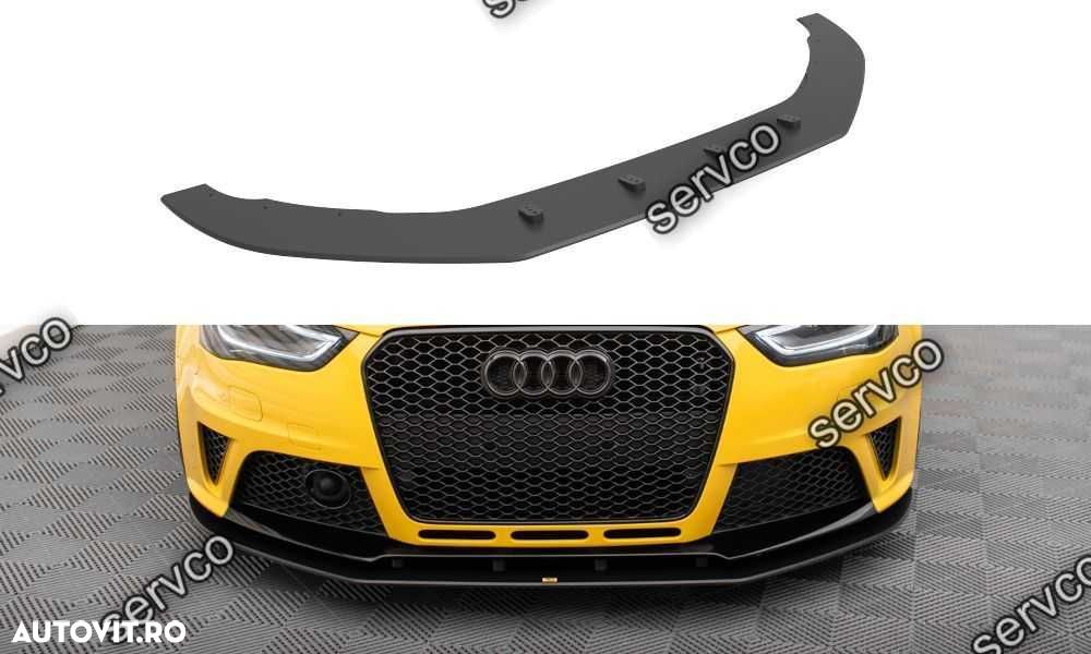 Prelungire splitter bara fata Audi RS4 B8 2012-2015 v14 - Maxton Design - 1