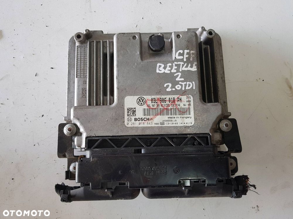 VW BEETLE 5C 11-18r 2.0 TDI CFF KOMPUTER STEROWNIK SILNIKA 03L906018PN - 1