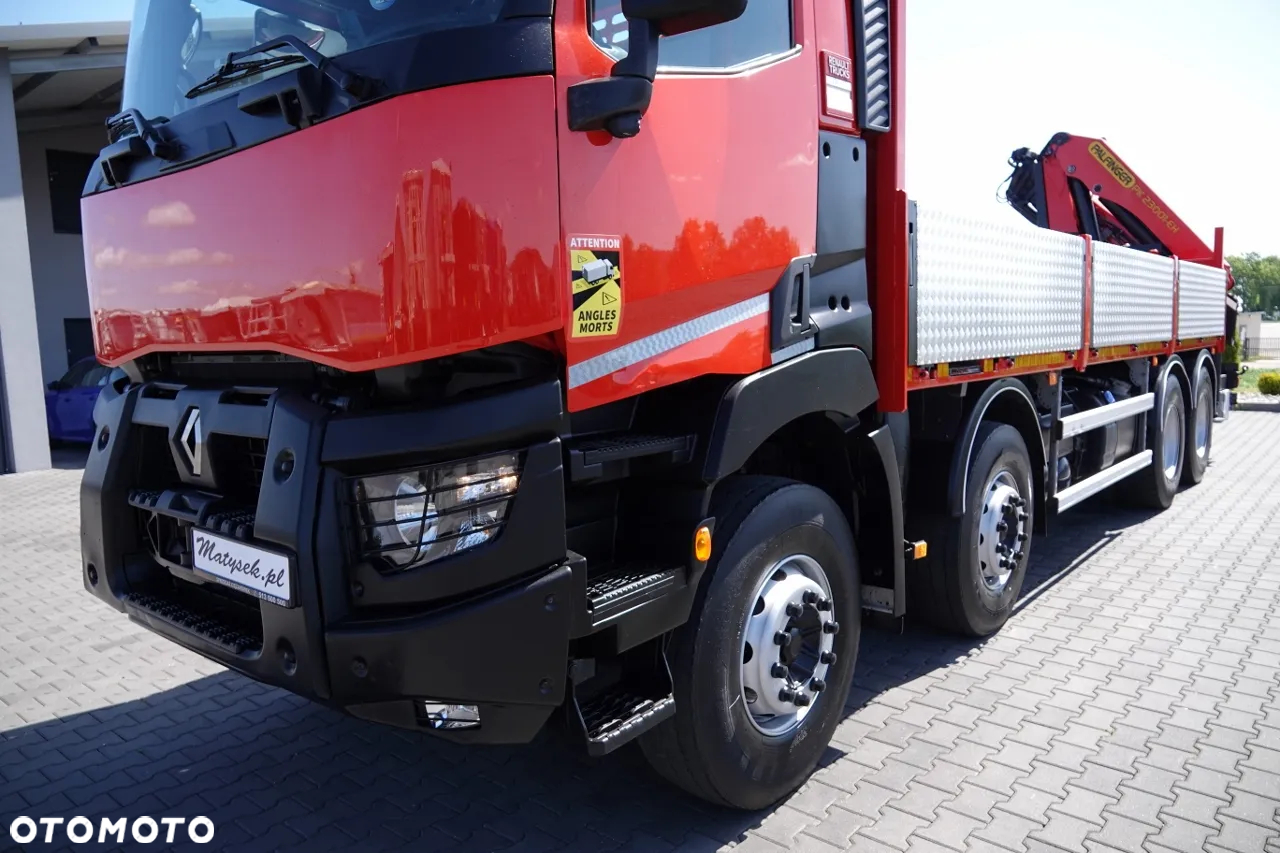 Renault C 430 / 8x4 / SKRZYNIOWY 7 M + HDS PALFINGER PK 2300-EH / WYSÓW 15 M / PILOT   / ROTATOR / SPROWADZONY - 13
