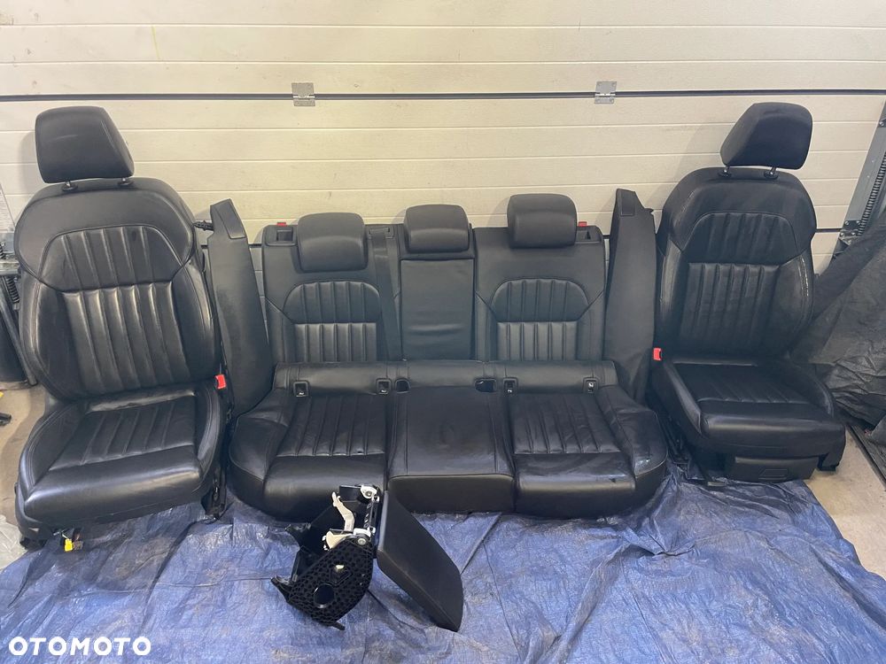 Skoda SuperB III kombi fotele kanapa komplet przód tył SKÓRA - 2