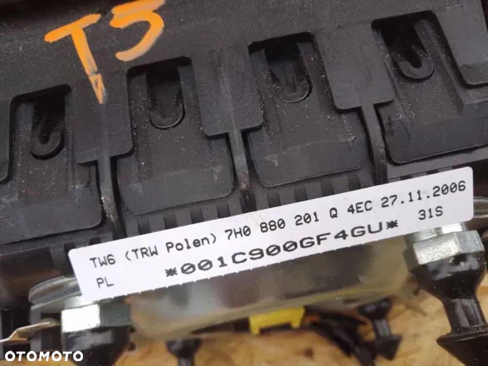 airbag poduszka kierowcy pasażera sensor pasy komplet vw transporter t5 - 4