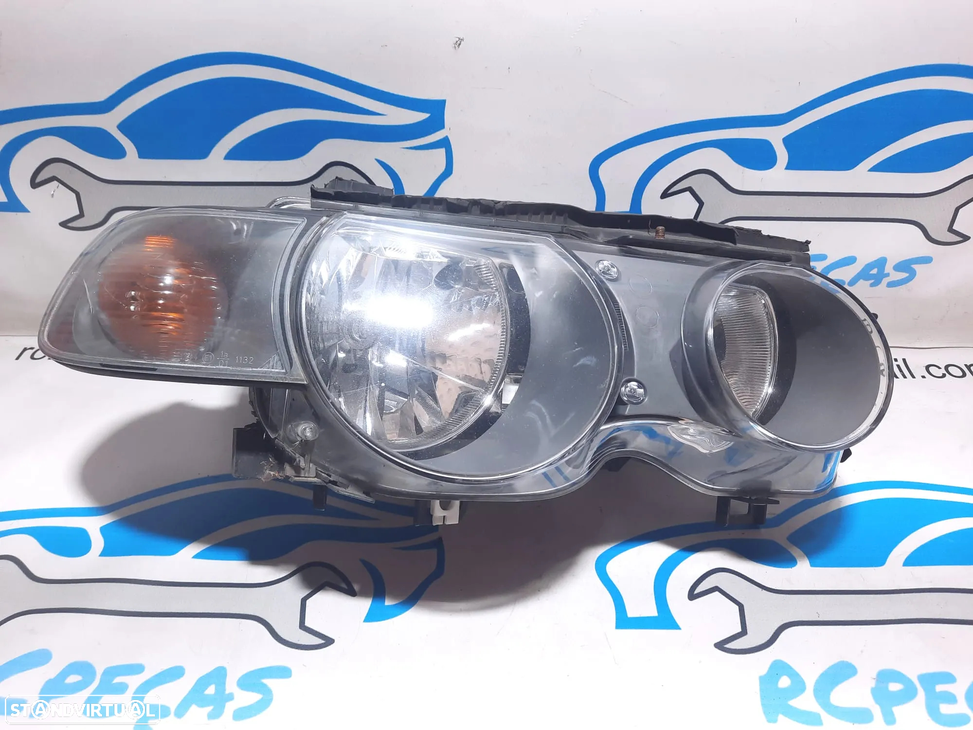 OTICA OTICAS DIREITA ORIGINAL BMW SERIE 3 E46 COMPACT 63126901970 OPTICA OPTICAS FAROL FAROIS - 9