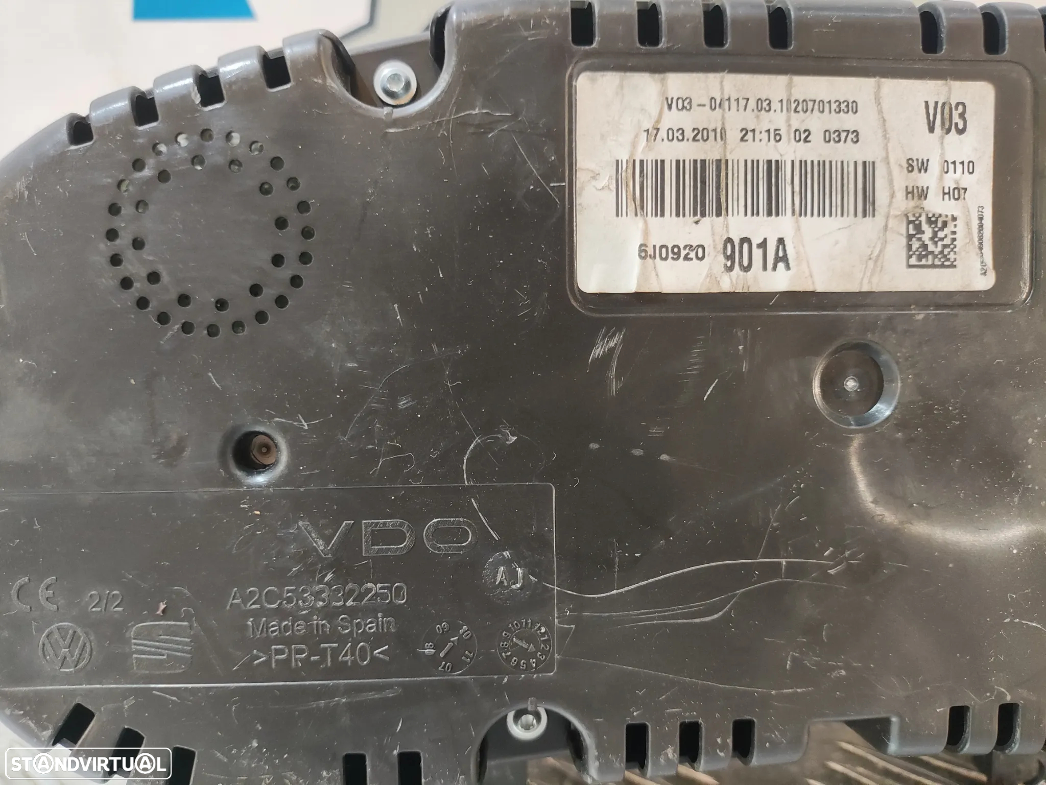 QUADRANTE MOSTRADOR PAINEL INSTRUMENTOS SEAT IBIZA 4 IV 6J 6J0920901A - 8