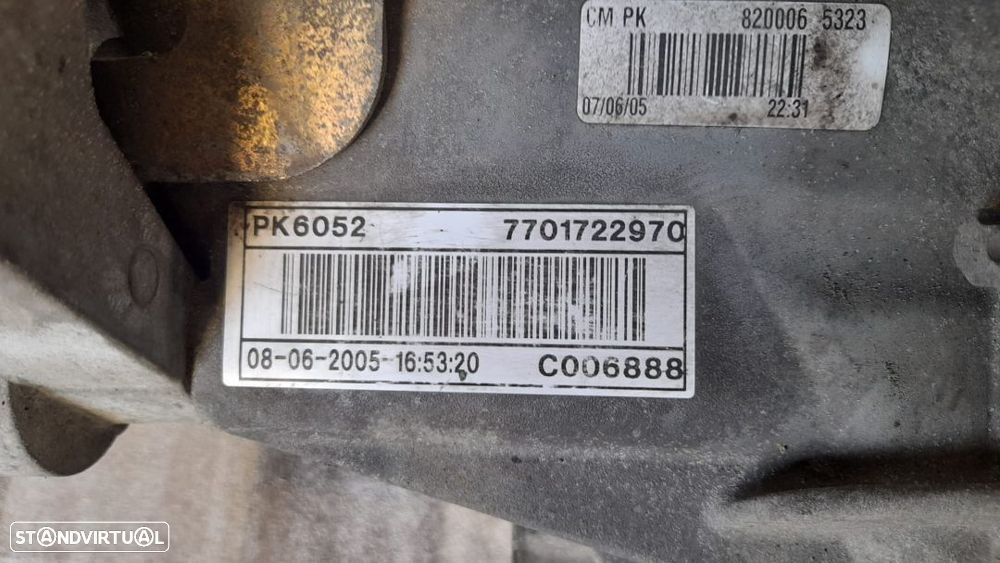 CAIXA VELOCIDADES PK6052 RENAULT LAGUNA II 2 MK2 2.2 DCI 150CV G9T702 - 6