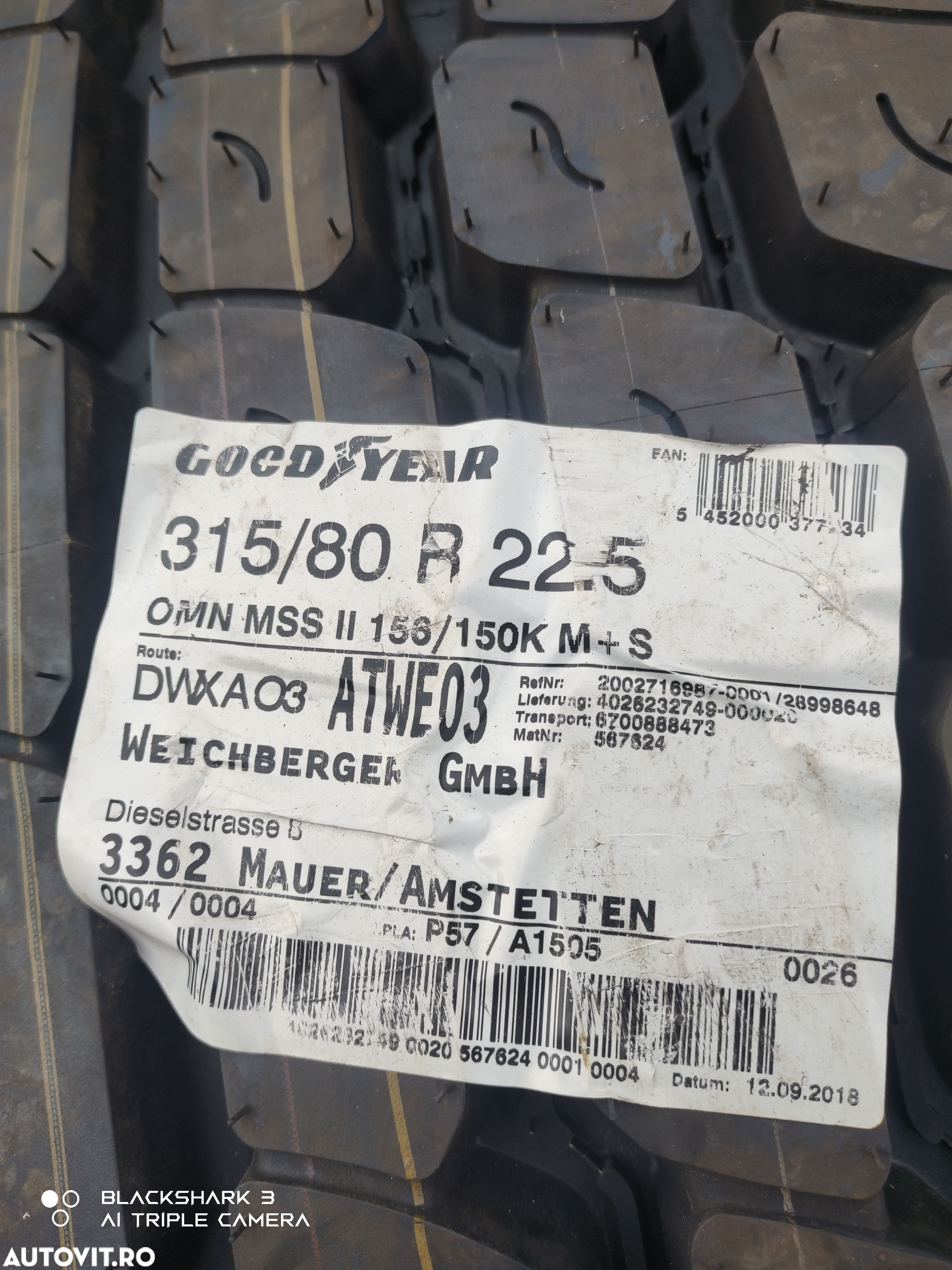 315 80 22.5 - 315 70 22.5 Goodyear - Michelin - Bridgestone - 1
