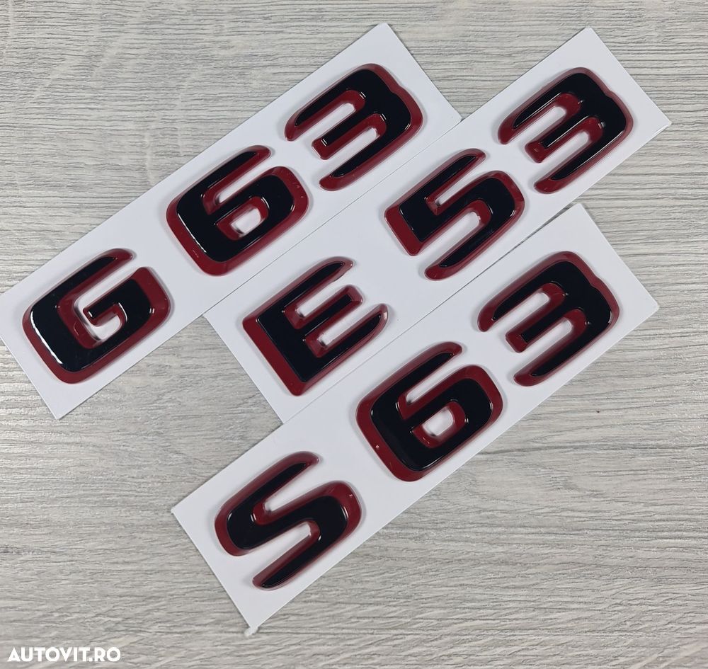 Nou-Emblema-Sigla-Logo-Bicolora-Mercedes-E53-S63-G63-Amg - 2