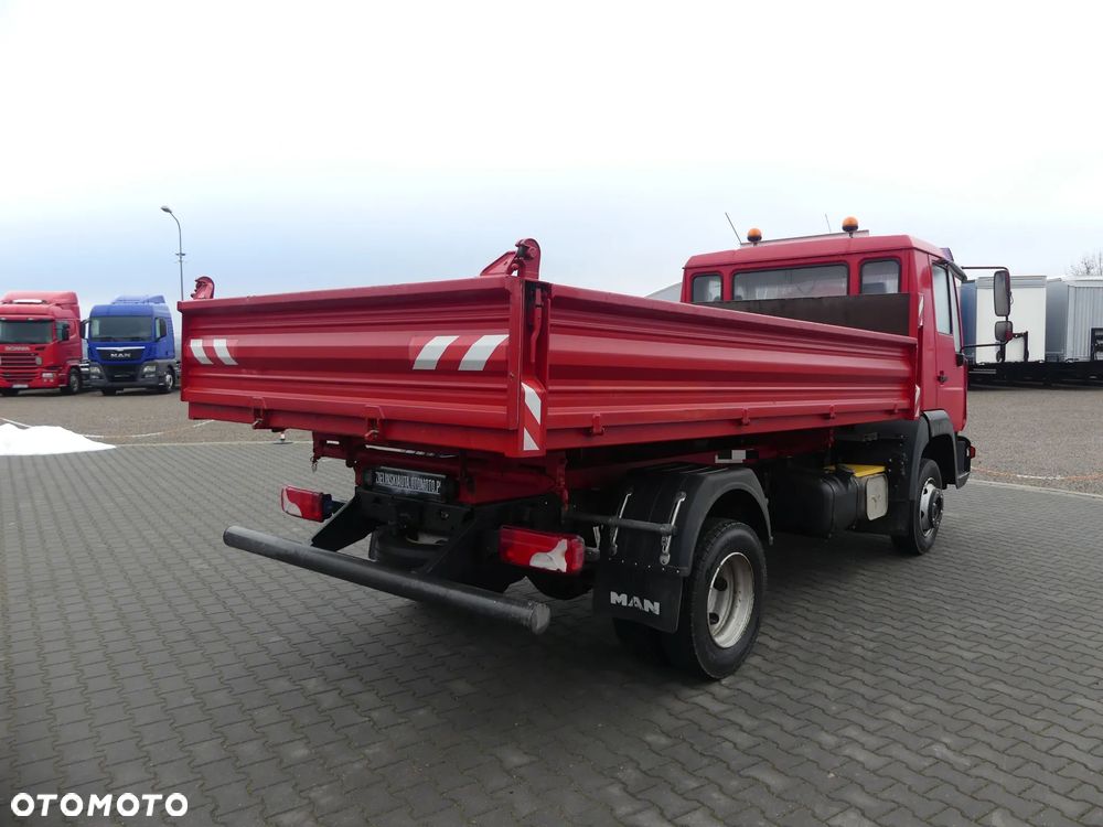 MAN LE 8.180 / 3- STRONNA WYWROTKA / BLOKADA MOSTU / - 14