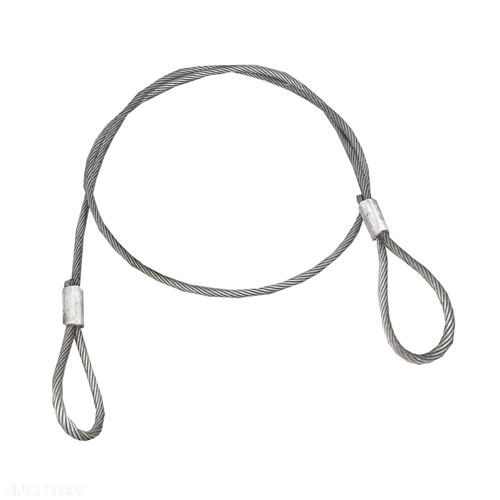 Cablu/sufa troliu din otel cu grosime de 28mm si lungime de 6m cu inele pentru tractat sau ridicat - 1