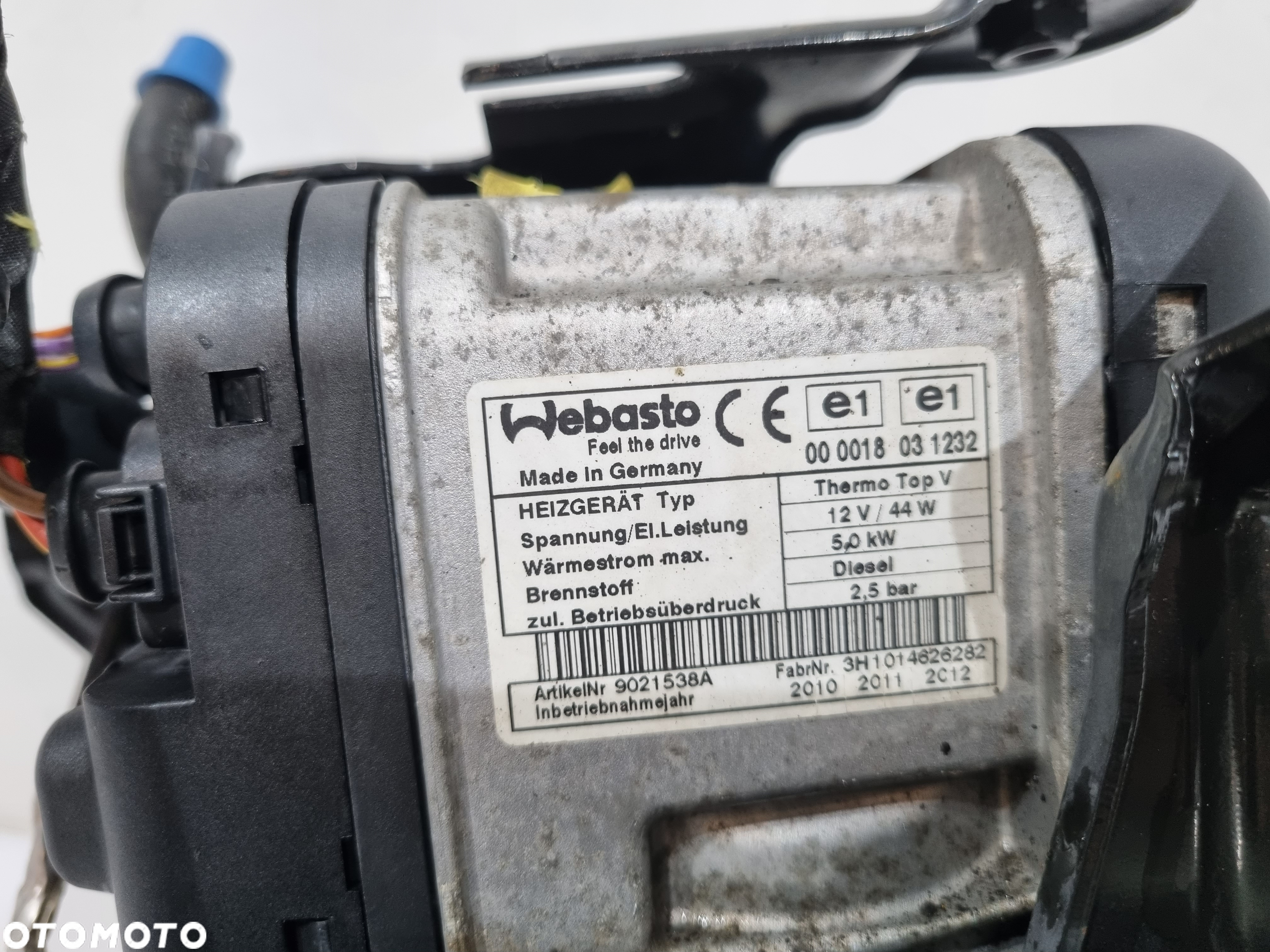 VW CADDY TOURAN DIESEL OGRZEWANIE POSTOJOWE WEBASTO 1K0815005LQ - 6