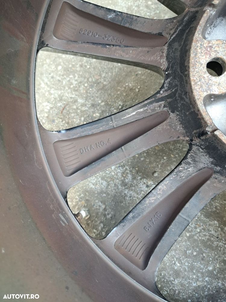 Set jante Hyundai R18 _ 5x114.3 cu senzori presiune ! - 8