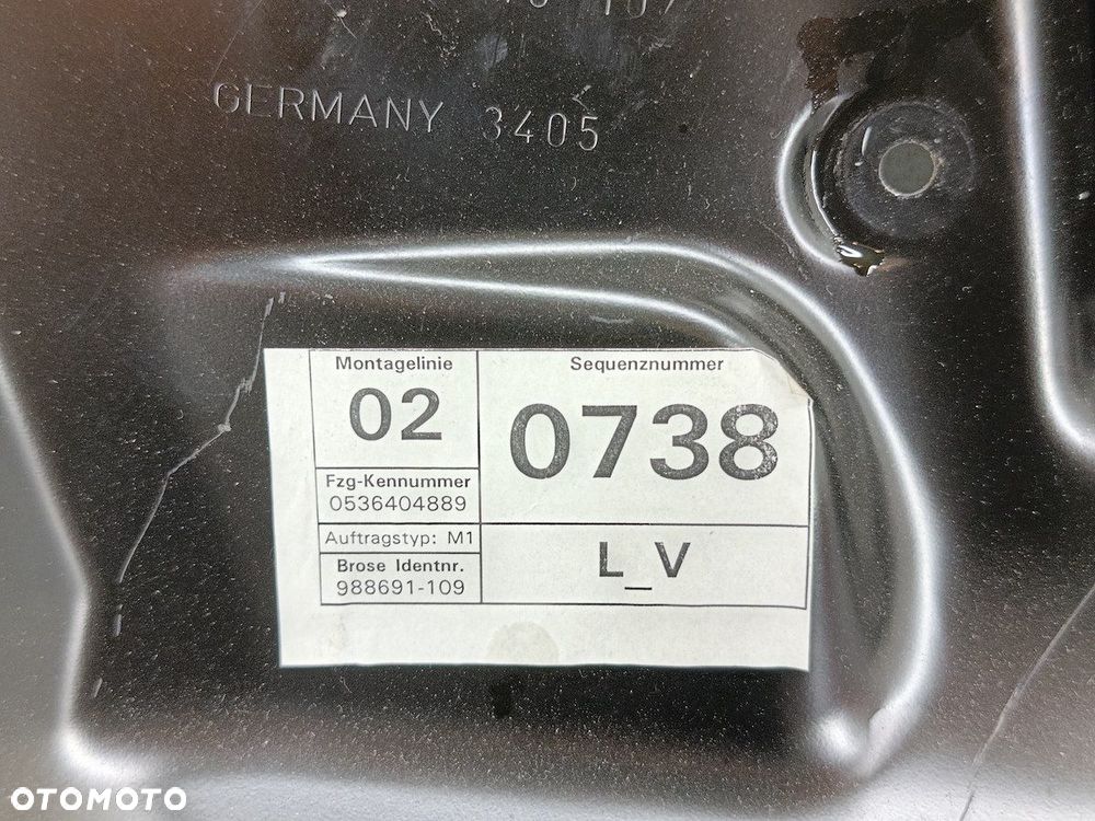 PODNOŚNIK SZYBY LEWY PRZÓD VW PASSAT B6 3C1837755F 1K0959793H 981219107 - 3