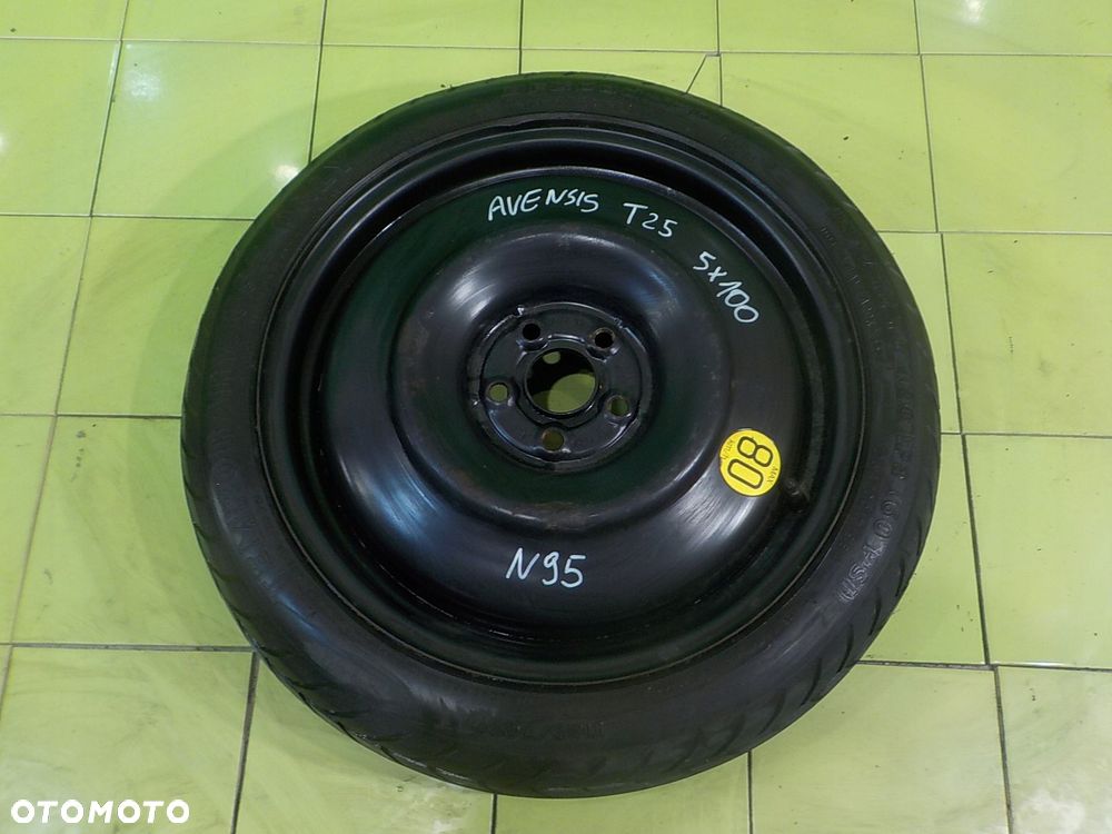 TOYOTA AVENSIS T25 kolo dojazdowe 125/70/17 5x100 - 15
