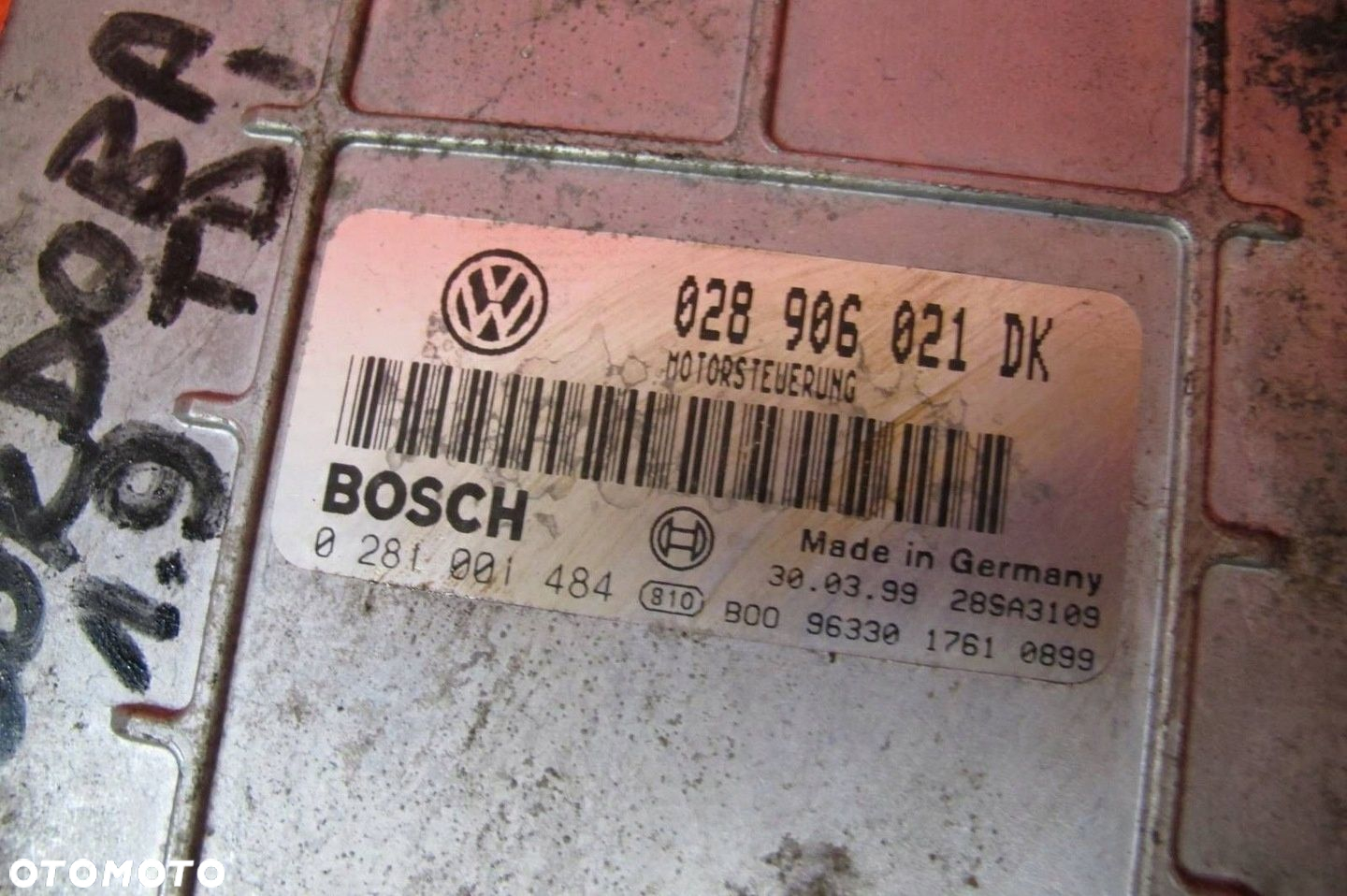 SEAT CORDOBA I 1.9 TDI IBIZA II 6K POLO III STEROWNIK KOMPUTER SILNIKA - 5