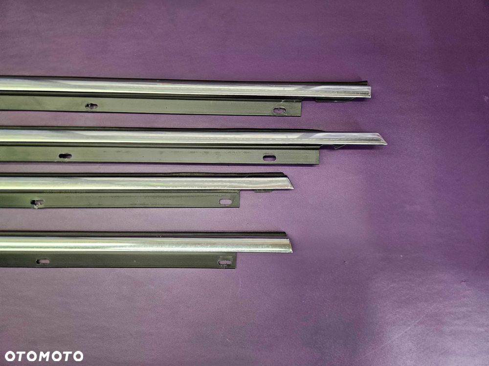 Listwa Listwy Zgarniajace Szyb Szyby Chrom Chromowane AUDI A6 C6 Sedan Kombi - 9