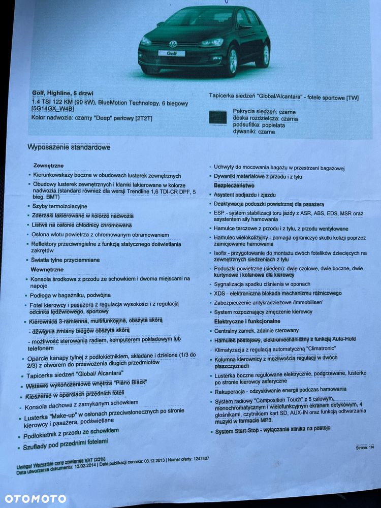 Volkswagen Golf 1.4 TSI BMT Highline - 9