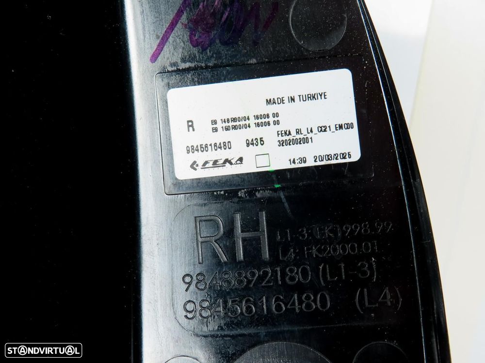 Farolim LED Direito/Trás Usado / Original CITROEN Phase IV 9845616480 - 5