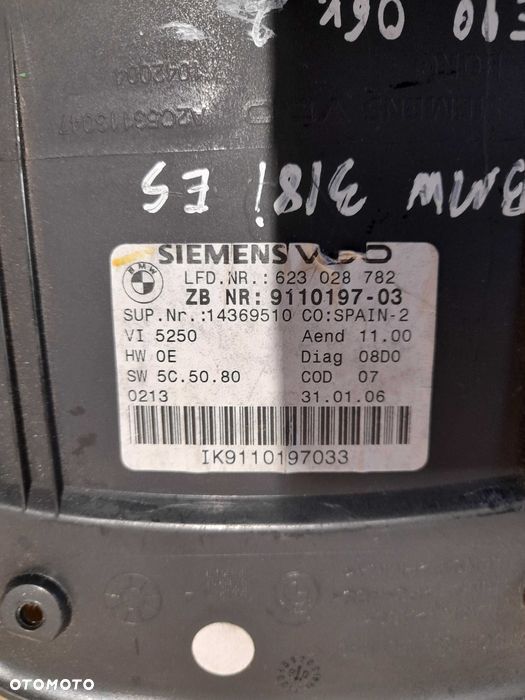 licznik zegary bmw seria 3 e90 2.0 16 v i318 - 3