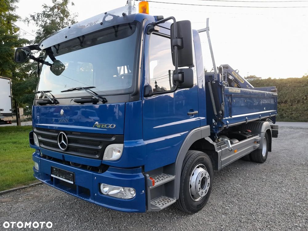 Mercedes-Benz ATEGO 1223K 6 - cylindrów!!  FABRYCZNA WYWROTKA MAILLER Kiper + HDS Dzwig żuraw Palfinger 5+6 funkcja, DODATKOWE zasilanie hydrauliczne przyczepy PRZYCZEPA 16 ton!!! Pełny serwis ASO ORYGINALNY Potwierdzony przebieg 126000km - 14