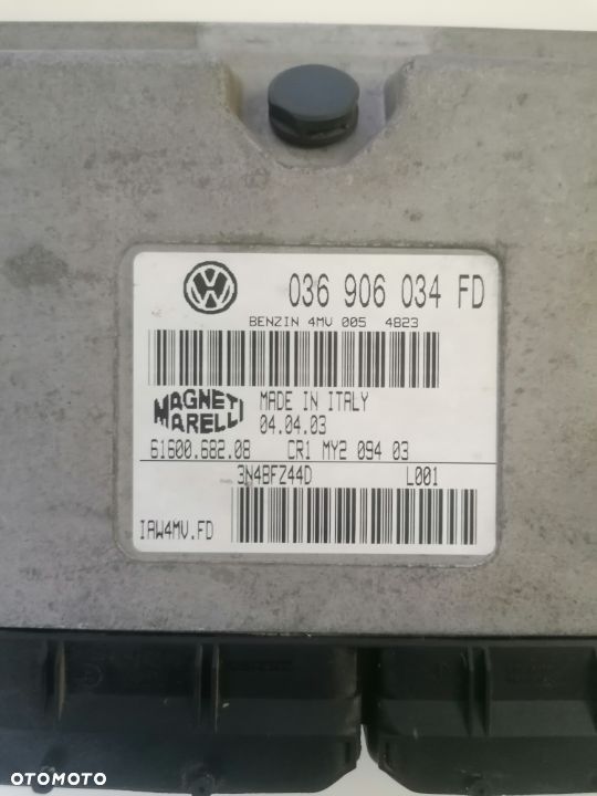 VW POLO SKODA FABIA 1.4 16V KOMPUTER STEROWNIK SILNIKA  036906034FD - 2