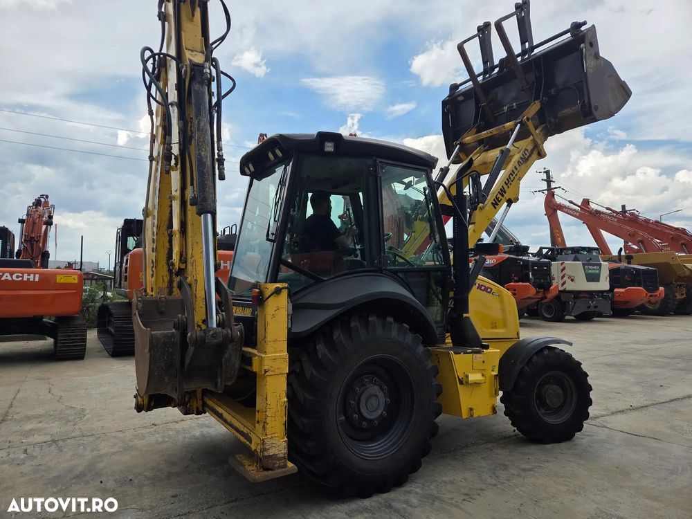 New Holland B110C, 2020, 5.117h, 110 CP, Cupa multifunctionala 4x1 cu furci, Brat excavare extensibil, fara aer conditionat, CE, lung 5,8m, latime 2,3m, Masa operatinala 8tone, Adancime  sapare 6m, posibil leasing 4 ani-PROMOTIE 39.900 EUR+Tva - 4