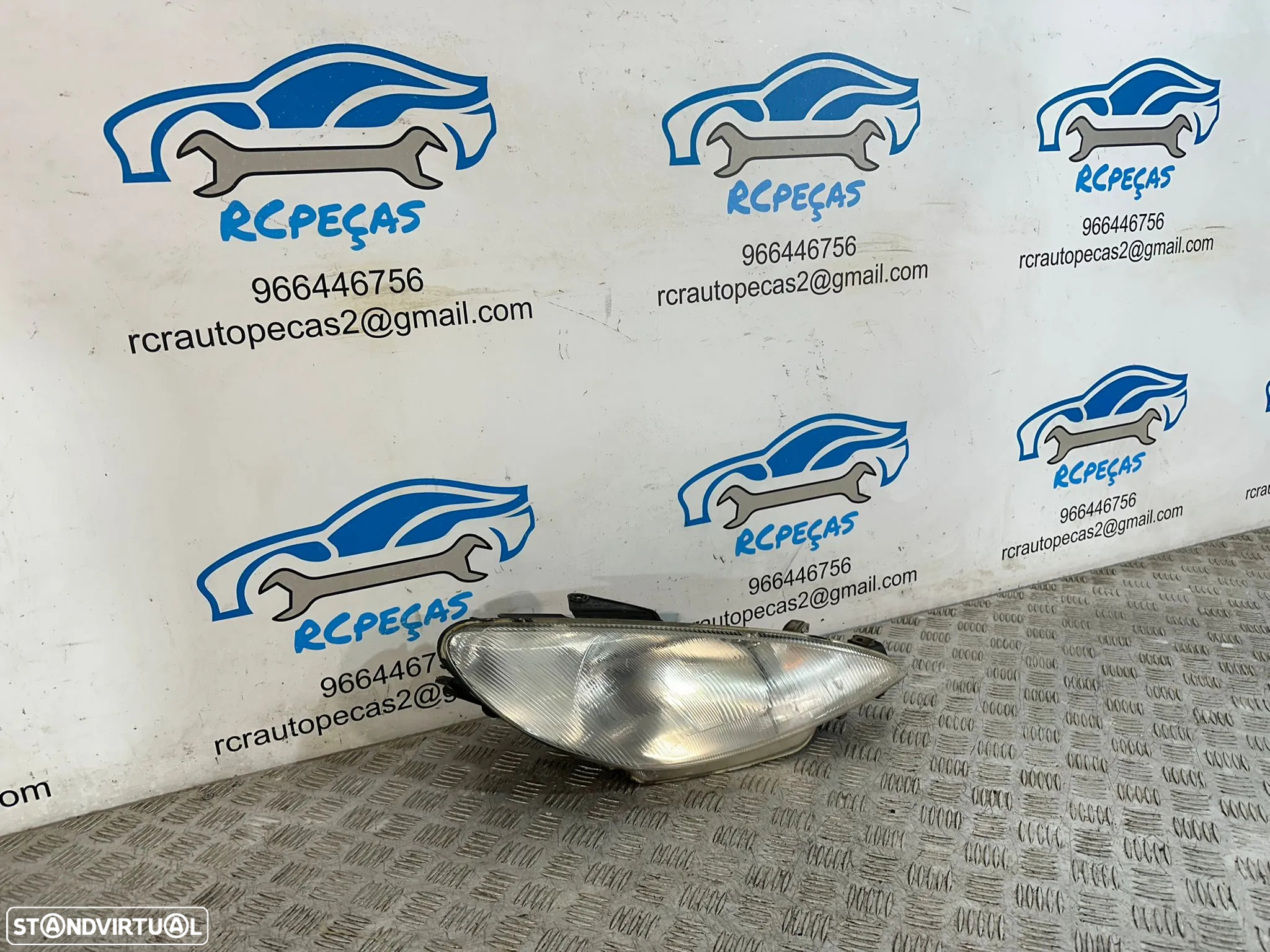 .Conjuntos Oticas Farois Frente Frontal Esquerda Direita Originais Peugeot 206 1999 - 2008 - 10