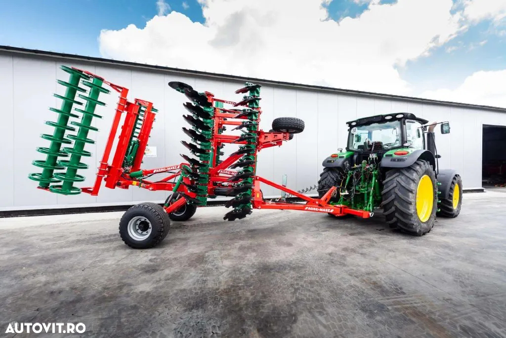 Agro-Masz BTC 50H terradisc greu tractat, cu tavalug inelar si nivelator - 21