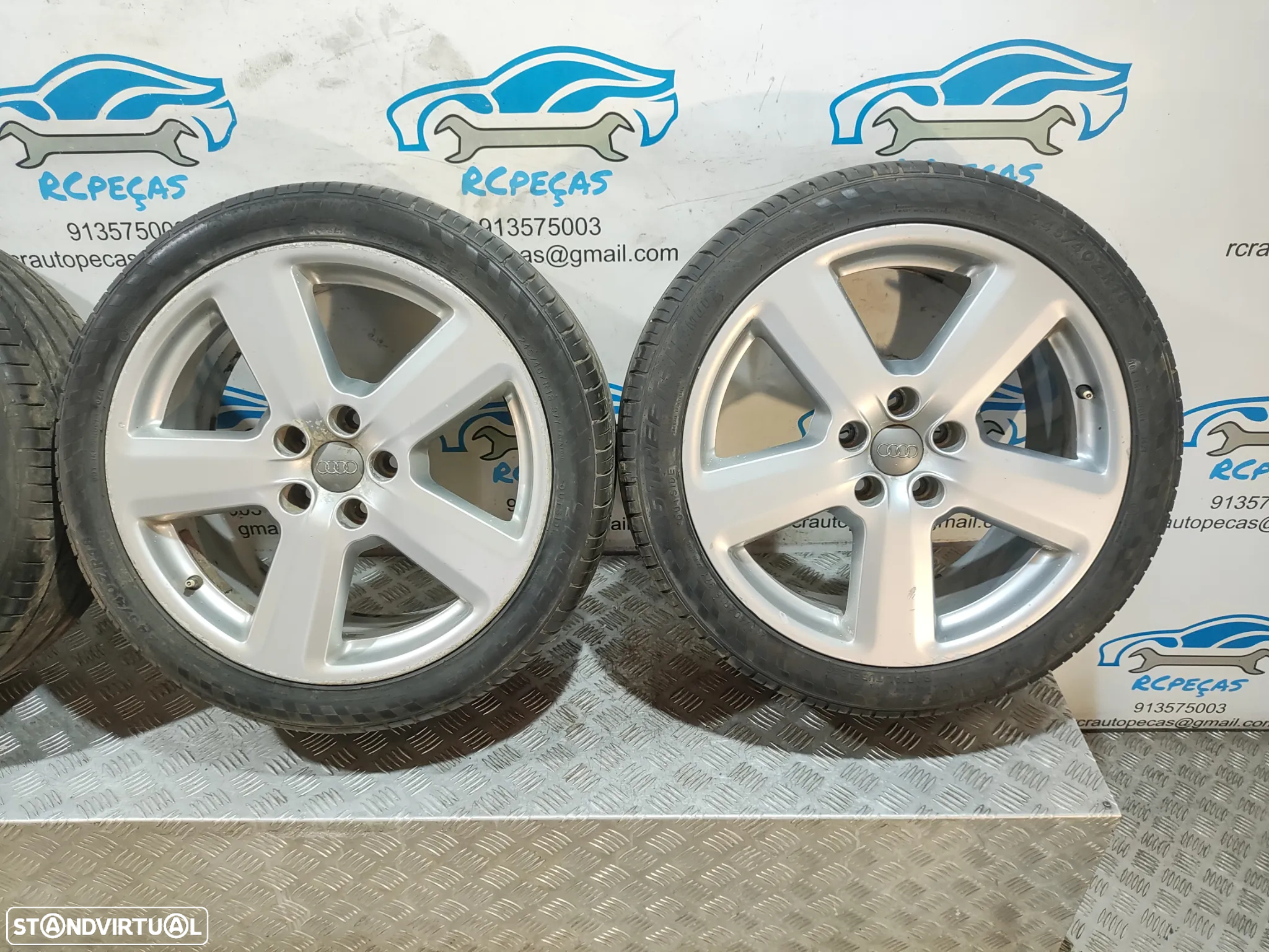 - Conjunto Jantes 18 Ronal Originais Audi A4 B7 S-Line S Line 8J ET43 5x112 - 5