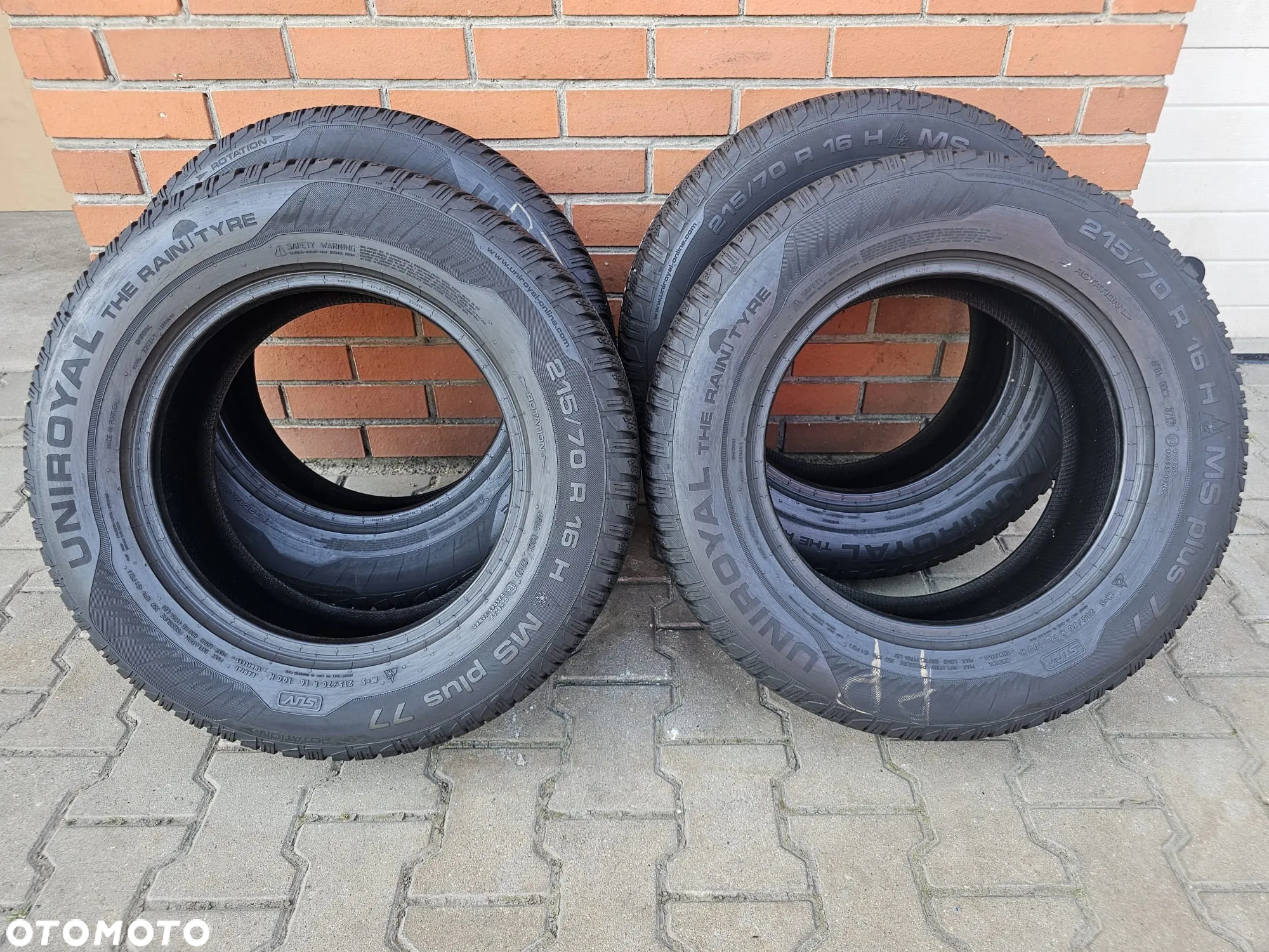 (O116) 215/70R16 100H 6,2-5,4mm 17r / Uniroyal  MS plus 77 SUV / Suzuki Grand Vitara Mitsubishi Outlander Nissan X-Trail Kia Sportage Hyundai Honda Toyota - 10