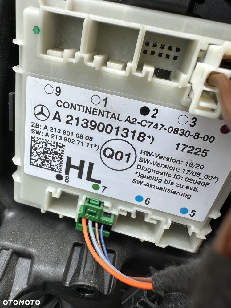 MERCEDES E 213 drzwi  czarne 040  szyba zamek podnośnik  tył przód - 17