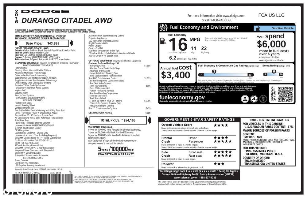 Dodge Durango 5,7 Citadel - 18