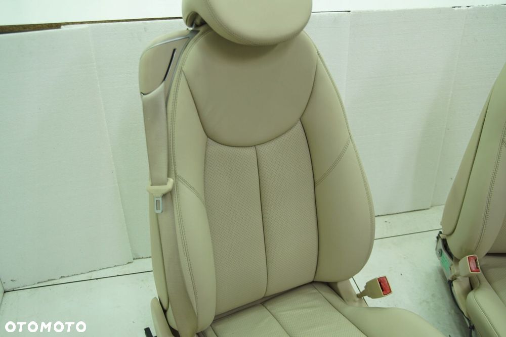 FOTELE FOTEL PASAZER KIEROWCA KOLOR BEIGE 205A WENTYLOWANE MERCEDES SL R230 - 11