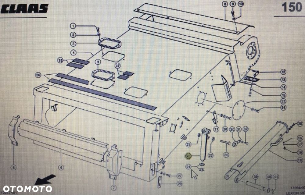 CLAAS 00 0040 715 0/Claas siłownik hydrauliczny - 1