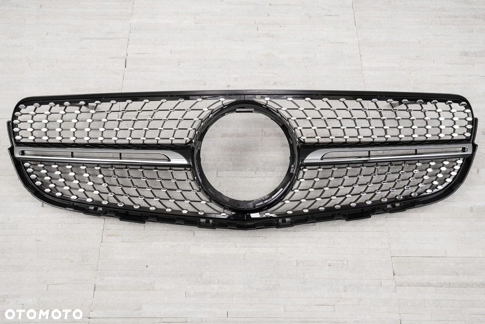grill diamond czarny mercedes glc x253 2015-19 - 6