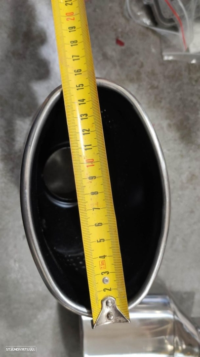 conjunto de ponteiras Audi RS + Cupra 16cm Inox - 3