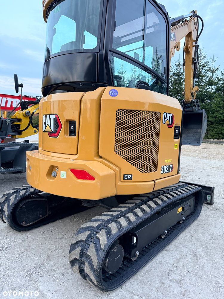 Caterpillar Minikoparka Cat 302.7 3xłyżki Skarpowa hydrL\P dodatkowe linie hydrauliczne szybkozłącze Gąsienice jak Nowe WIDŁY WIERTNICA za dopłatą - 29