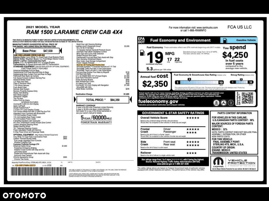 RAM 1500 5.7 Crew Cab Laramie - 19