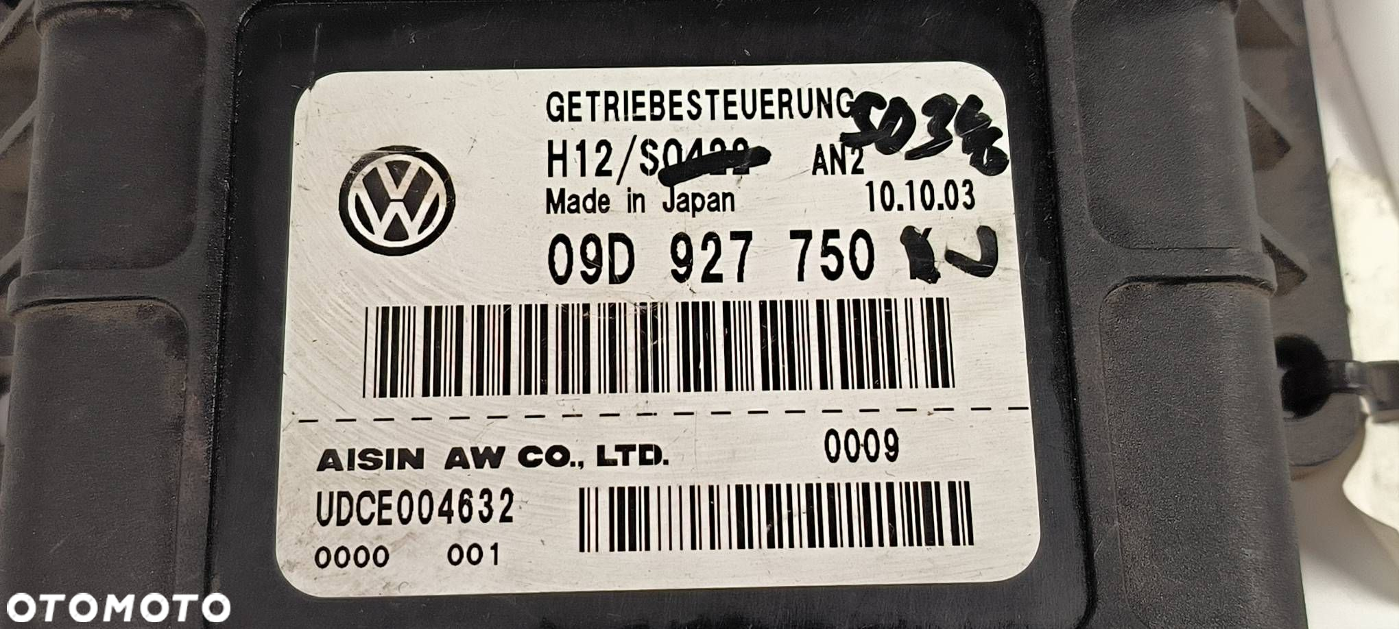 MODUŁ VOLKSWAGEN TOUAREG 7L 09D927750K - 6