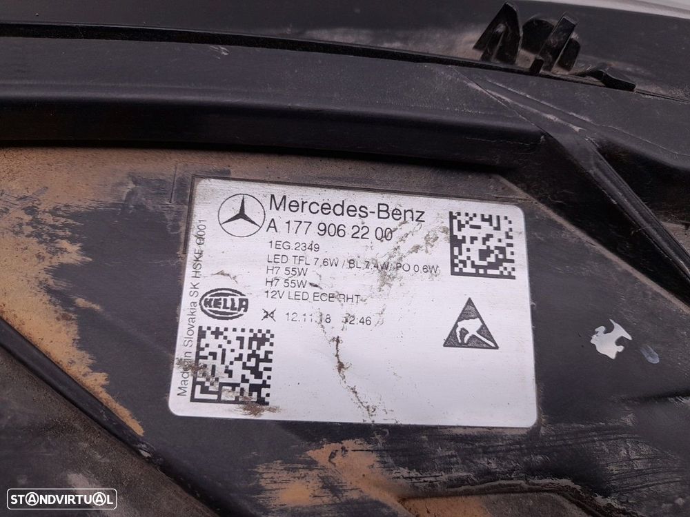 Ótica / farol direita MERCEDES-BENZ Classe A (W177) - 6