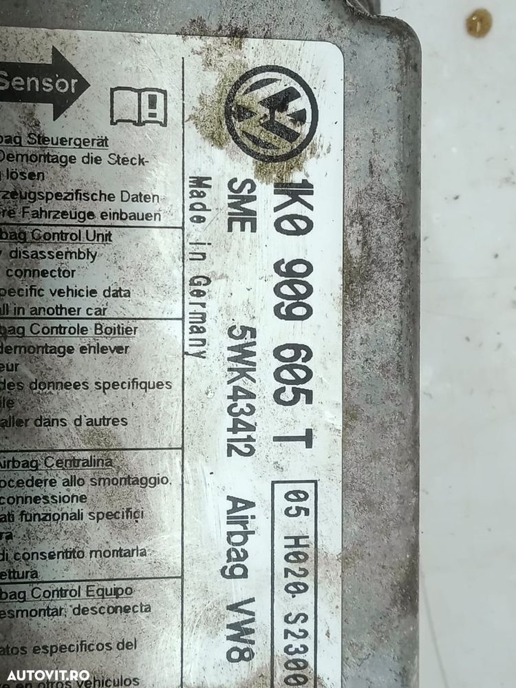 Calculator modul airbag 1k0909605t Seat Altea 1 [2004 - 2009] - 4