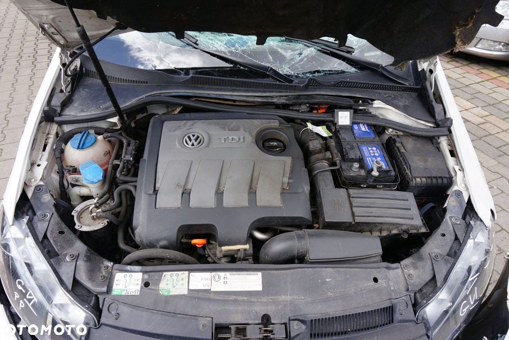 VOLKSWAGEN GOLF VI 5D HB 2011 LB9A 1.6 TDI CAYC 105KM LUB BIAŁY na części - 9