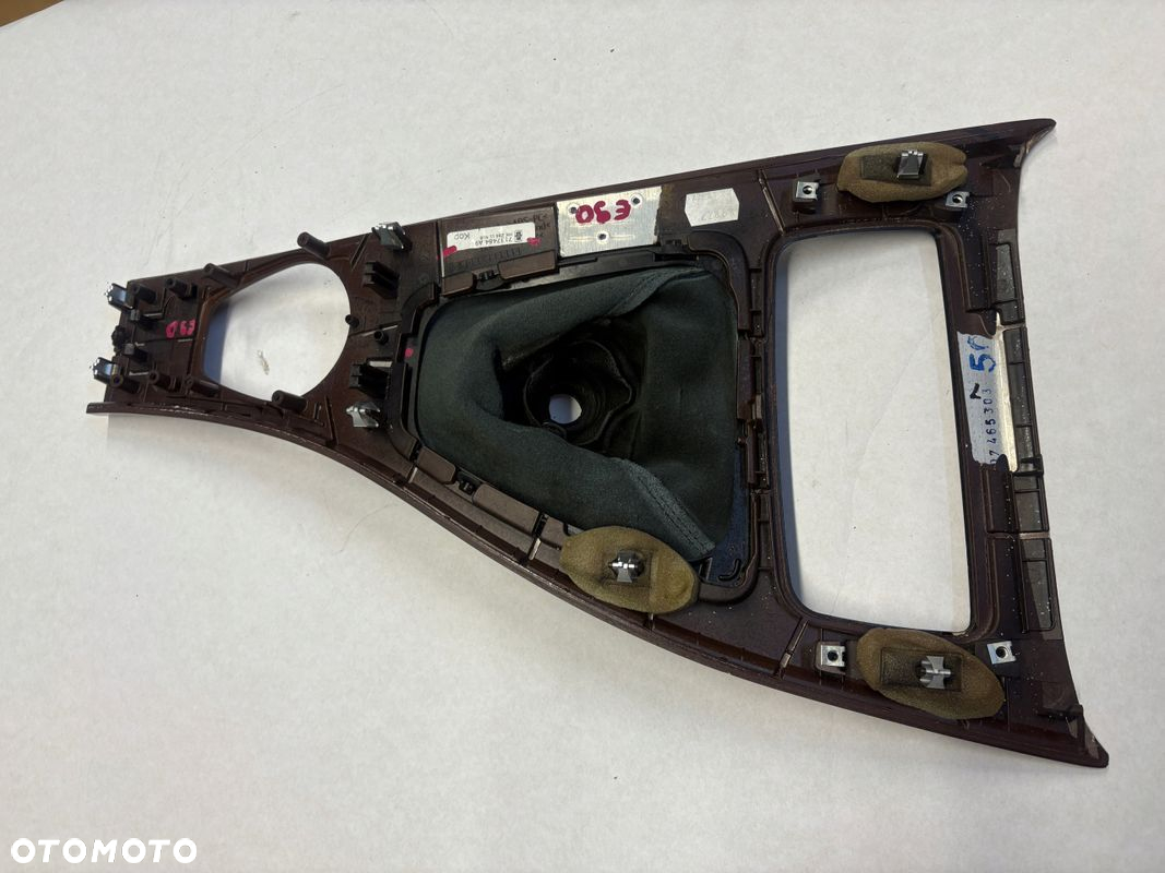 BMW E90 OSŁONA DEKOR TUNELU DRĄŻKA ZMIANY BIEGÓW MIESZEK 7137484 - 4