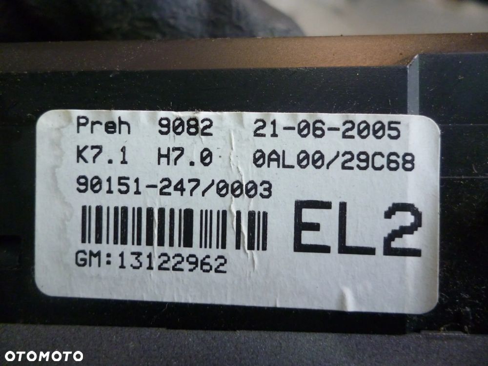 OPEL ASTRA H PANEL NAWIEWU - 3