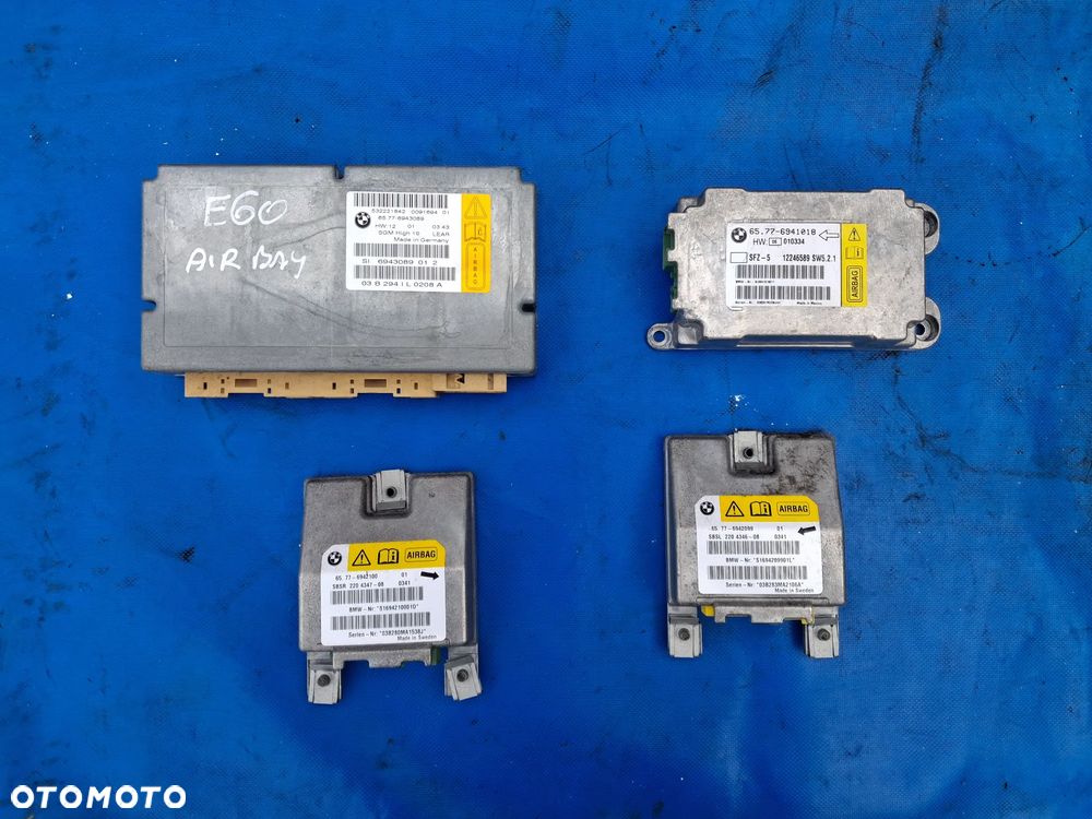 Moduł Sterownik AIRBAG Gateway BMW E64 E65 E60 E61 E66 sensor KOMPLET 65776943089 prawy lewy przód tył 6135 6944498 SGM 6577 6943089 - 1
