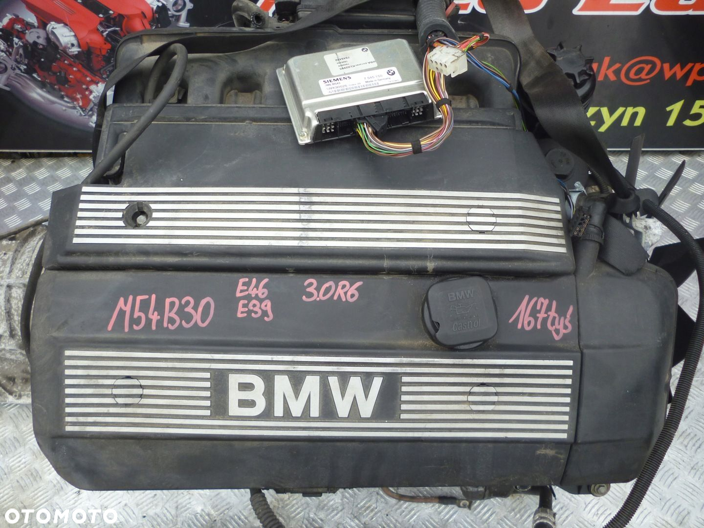 SILNIK KOMPLETNY SWAP BMW E46 E39 3.0 R6 167 TYS - 2