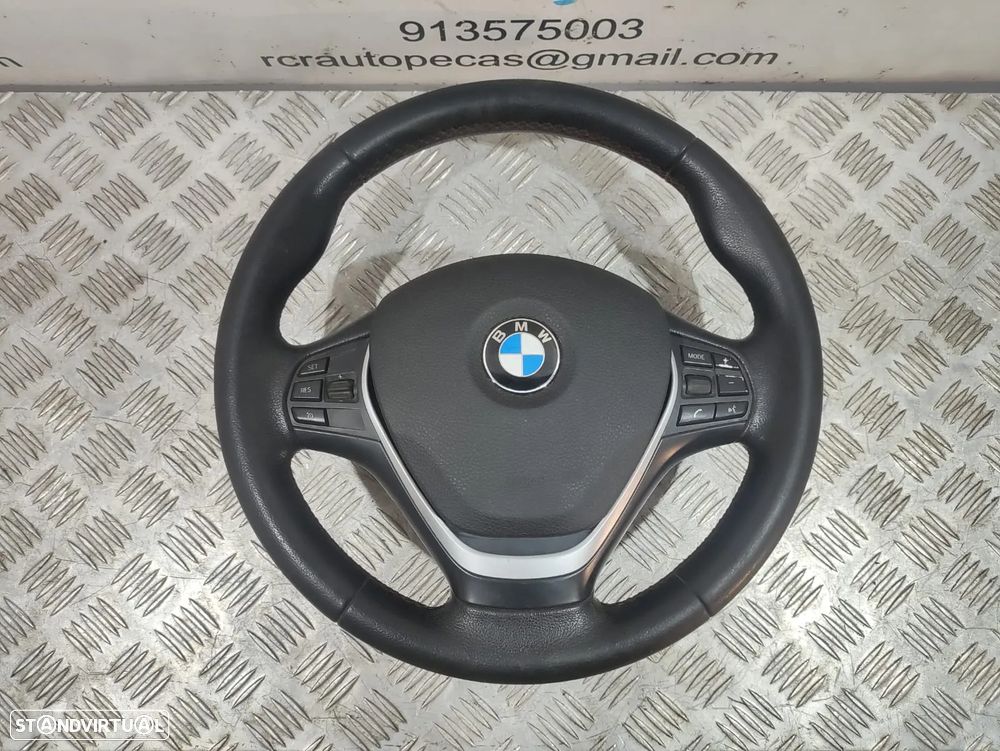 Volante Completo em Pele BMW Serie 1 F20 Comandos Multifunções - 9