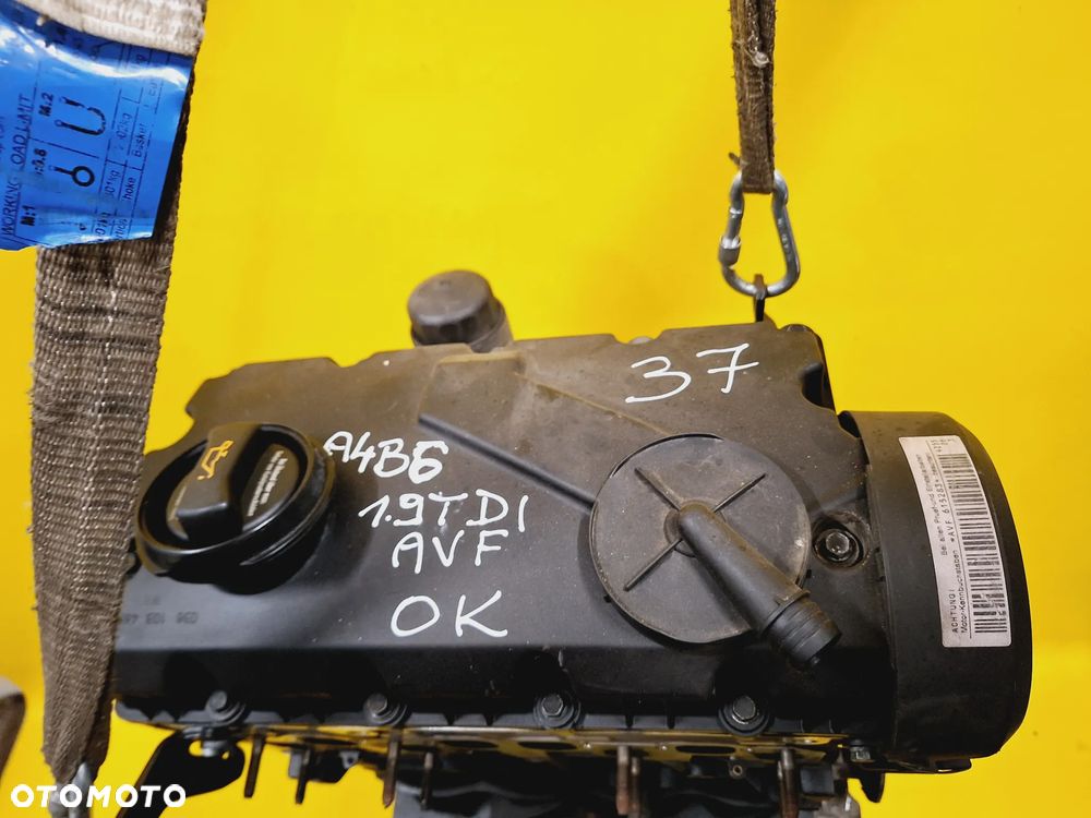 SILNIK AUDI A4 B6 1.9 TDI KOD SILNIKA: AVF GŁOWICA: 038103373R NR37 - 3