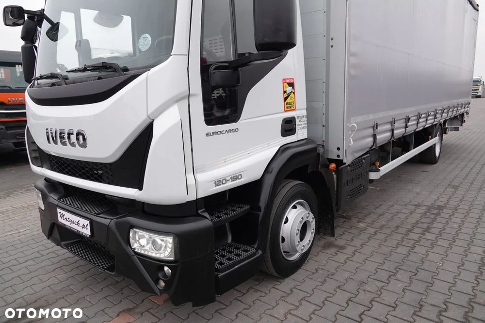 Iveco EUROCARGO / 12. 190 / FIRANKA - 8,5 m / SOLÓWKA / WINDA ZAŁADOWCZA / PO KONTRAKCIE SERWISOWYM / EURO 6 - 8