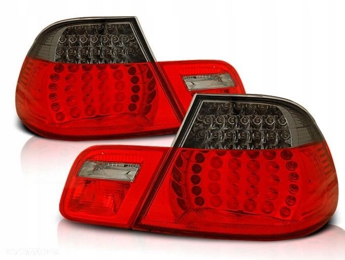 Lampy tyl ne kpl 4szt Led Diody Tuning Red Smoke Bmw 3 e46 Cabrio 1999-2003 - 3