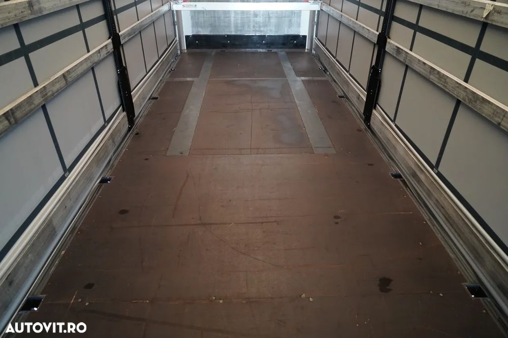 Wielton REMORCĂ CU CORTINĂ WIELTON STANDARD / ACOPERIȘ LVT / SISTEM BDE - STALPINI CULISANȚI / AXĂ RIDICABILĂ / PUȚIN FOLOSITĂ - 20